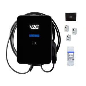 V2C Trydan Pro elektromos autó fali töltő (22 kW – 3x32A) (10m - Type 2) (DLB)
